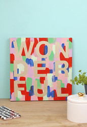 DIY Brushstroke Word Art